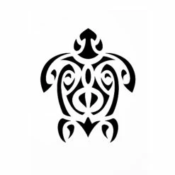 Acheter 👍 Ki Sign Pochoir Pour Tatouage Pochoir Adhésif Pour Customisation Tortue Maori 7 X 10 Cm 😀