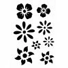 Bon marché ❤️ Ki Sign Pochoir Pour Tatouage Pochoir Adhésif Pour Customisation Fleurs 7 X 10 Cm ⭐