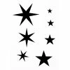 Budget ✔️ Ki Sign Pochoir Pour Tatouage Pochoir Adhésif Pour Customisation Etoiles 7 X 10 Cm 💯