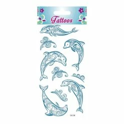 Les meilleures critiques de 😉 Global Gift Tatouage Temporaire Tatouages Temporaires - Dauphins - Paillettes 🧨