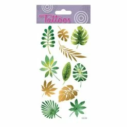 Acheter 👏 Global Gift Tatouage Temporaire Tatouages Temporaires - Feuilles Tropicales - Dorures 🧨