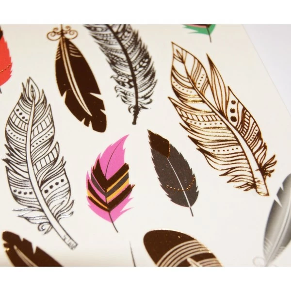 Acheter 🤩 Global Gift Tatouage Temporaire Tatouages Temporaires - Plumes - Dorures Et Argentées 🧨 2 Acheter 🤩 Global Gift Tatouage Temporaire Tatouages Temporaires - Plumes - Dorures Et Argentées 🧨 – Image 2