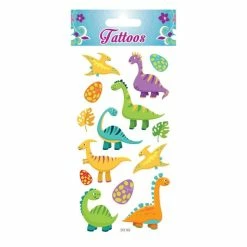 Coupon ❤️ Global Gift Tatouage Temporaire Tatouages Temporaires - Dinosaures - Paillettes ⭐