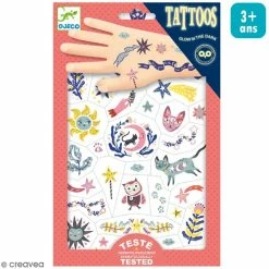 Meilleure affaire 🛒 Djeco Tattoo Temporaire Tatouage Temporaire Tattoos - Sweet Dreams - 67 Pcs Environ ✔️