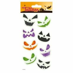 Bon marché 🤩 Global Gift Tatouage Temporaire Tatouages Temporaires - Sourires 🦇 Halloween ❤️