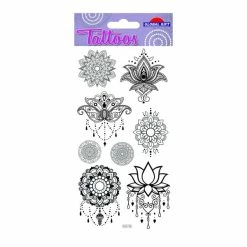 Meilleure affaire 🛒 Global Gift Tatouage Temporaire Tatouages Temporaires - Mandalas Et Motifs - Noir 😉