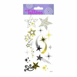 Sortie 🧨 Global Gift Tatouage Temporaire Tatouages Temporaires - Etoiles - Dorures 👏