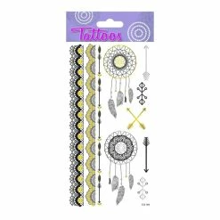 Vente flash 🎉 Global Gift Tatouage Temporaire Tatouages Temporaires - Motifs Boho - Dorures 😉