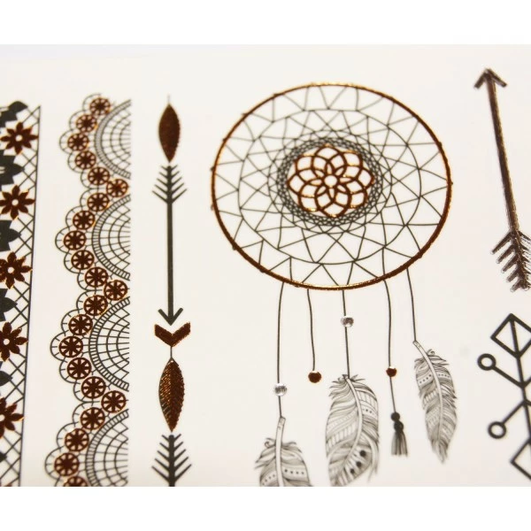 Vente flash đ Global Gift Tatouage Temporaire Tatouages Temporaires - Motifs Boho - Dorures đ 2 Vente flash đ Global Gift Tatouage Temporaire Tatouages Temporaires - Motifs Boho - Dorures đ â Image 2