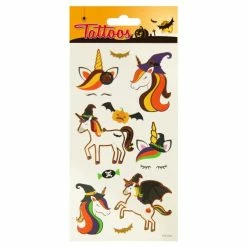 Bon marché ❤️ Global Gift Tatouage Temporaire Tatouages Temporaires - Licornes 🧛 Halloween 🎁