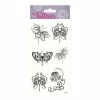 Meilleure vente 👍 Global Gift Tatouage Temporaire 6 Tatouages Temporaires - Papillons Et Fleurs - Noir - Paillettes 👏