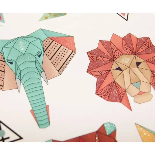 Le moins cher đ Global Gift Tatouage Temporaire Tatouages Temporaires - Animaux Origamis - ColorĂ©s đ 2 Le moins cher đ Global Gift Tatouage Temporaire Tatouages Temporaires - Animaux Origamis - ColorĂ©s đ â Image 2