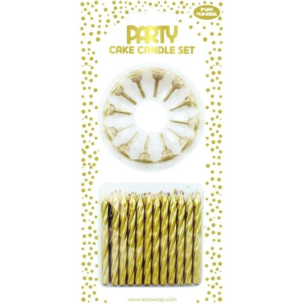 Le moins cher 😉 Clairefontaine Bougies Anniversaire Bougies D'anniversaire "Métallique" - Or ⭐ 1 Le moins cher 😉 Clairefontaine Bougies Anniversaire Bougies D'anniversaire "Métallique" - Or ⭐